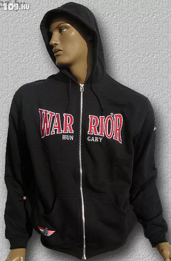 Warrior kapucnis cipzáras pulóver